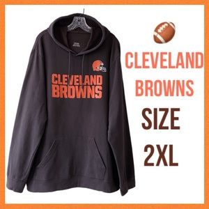 Cleveland Browns Hooded Sweatshirt Vintage Football Sports Jersey Hoodie 2XL